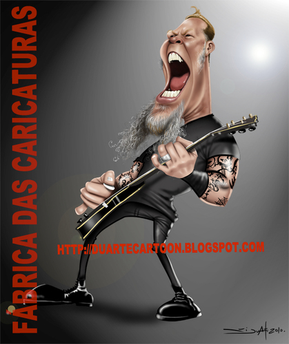 Cartoon: James Metallica (medium) by Fabrica das caricaturas tagged fabrica,das,caricaturas