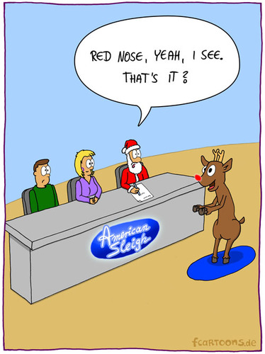 Cartoon: CASTING (medium) by Frank Zimmermann tagged stift,nase,schreibtisch,mütze,nikolaus,jury,rentier,superstar,dsds,weihnachtsmann,weihnachten,sing,star,american,idol,rudolph,santa,casting,cartoon,comic