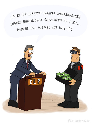 Cartoon: Gier (medium) by Frank Zimmermann tagged cartoon,fcartoons,bribe,pult,industrie,oil,sonnenbrille,politik,geld,money,politiker,politician,greed,gier