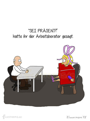 Cartoon: Sei präsent (medium) by Frank Zimmermann tagged zeichnung,weihnachten,präsent,lustig,woman,job,interview,hire,gift,application,geschenk,frau,fcartoons,comic,cartoon,boss,blond,bewerbungsgespräch,bewerbung,arbeitsberatung,arbeitsberater