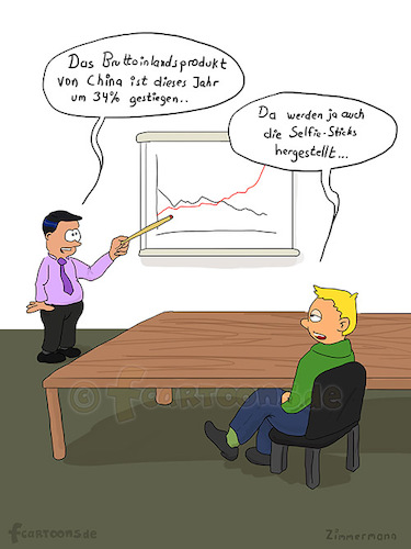 Cartoon: Wirtschaftswachstum (medium) by Frank Zimmermann tagged cycle,chart,economy,flipchart,growth,man,selfie,selfiestick,table,business,cartoon,china,grafik,mann,meeting,stab,statistik,tisch,wachstum,wirtschaft