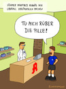 Cartoon: Apotheke (small) by Frank Zimmermann tagged apotheke,fußball,fussballer,manfred,apotheker,arznei,pille,schrank,kittel,cartoon,comic