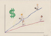 Cartoon: Gender Inequality (small) by Frank Zimmermann tagged gender,inequality,income,frauen,gehalt,ungerechtigkeit,dollar,netto,payoff,earning,verdienst,lohn,wage,man,woman,money