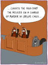 Cartoon: HIGH COURT (small) by Frank Zimmermann tagged high,court,convict,drime,law,hammer,ant,bear,anteater,supreme,cartoon,gericht,ameise,ameisenbär,urteil,bär,mord,mörder