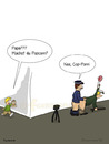 Cartoon: Popcorn (small) by Frank Zimmermann tagged bild cartoon gag junge lusitg papa polizei polizist cop dad father police policeman popcorn sex son schwul vater