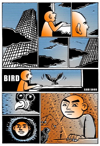 Cartoon: BIRD (medium) by sam seen tagged bird