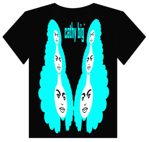 Cartoon: Cathy Big - T shirt design (medium) by sam seen tagged cathy,big,shirt,design