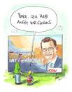 Cartoon: Clown (small) by OL tagged angst,guttenberg,cdu,clown,blender,fake