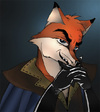 Cartoon: Raoud the Rogueish Rapscallion (small) by puzzledkitty tagged red,tails,fox,rascal,character,comic,adventure,rogue,antagonist