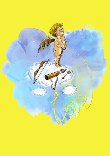 Cartoon: Love (medium) by amorroz tagged valentin,cupid,love