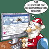 Cartoon: Freundschaftsanfrage (small) by Suley tagged weihnachten,xmas,nikolaus,weihnachtsmann,santa,claus,heilig,abend,christfest,facebook,gott,glauben,christ,social,network,netzwerk,tannenbaum,weihnachtsbaum,christkind,jesus,geburt,knecht,ruprecht,wunder,rentier,elch,suley