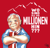 Cartoon: Hoeneß - Krötenwanderung (small) by Suley tagged uli,hoeneß,hoeness,fc,bayern,steuern,betrug,steuerhinterziehung,jva,landsberg,sünder,straftat,staat,schweiz,geld,suley