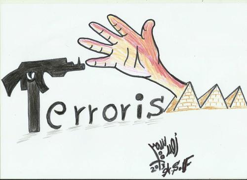ANTI TERRORISM By AHMEDSAMIRFARID | Politics Cartoon | TOONPOOL