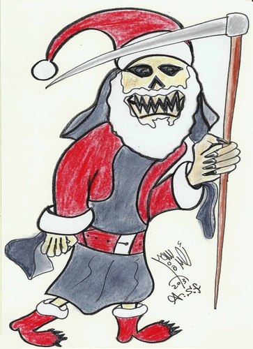 Cartoon: DEATH NOEL (medium) by AHMEDSAMIRFARID tagged ahmed,samir,farid,papa,noel,egyptair,tree,nature,artist,cartoon,caricature,alaa,waly,eldin,egypt,revolution,nice,beutifull