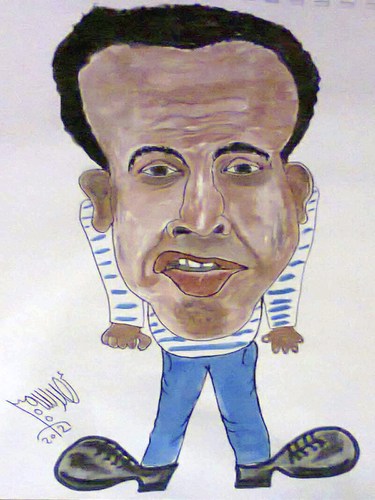 Cartoon: FUNNY FACES (medium) by AHMEDSAMIRFARID tagged famous,funny