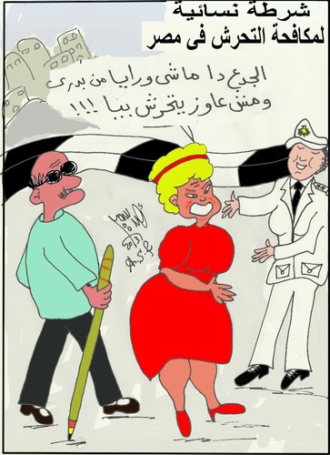 Cartoon: HARASSEMENT (medium) by AHMEDSAMIRFARID tagged ahmed,samir,farid,egyptair,soulcartoon,caricature