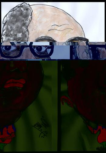 Cartoon: JAHIN COLOURED (medium) by AHMEDSAMIRFARID tagged salah,jahin,ahmed,samir,farid,egypt,actors,journalist,revolution,art