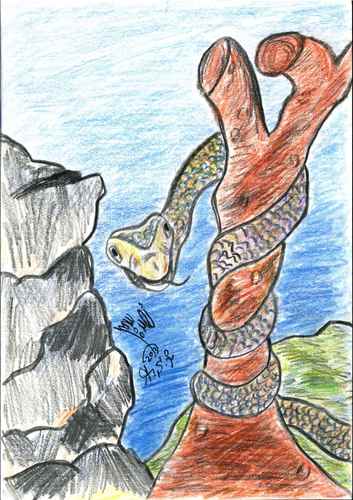 Cartoon: SNAKE (medium) by AHMEDSAMIRFARID tagged ahmed,samir,farid,cartoon,caricature