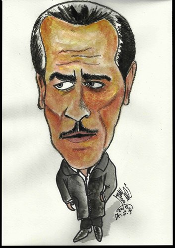 Cartoon: STEPHANE ROSTY (medium) by AHMEDSAMIRFARID tagged ahmed,samir,farid,estifan,rosty,actor,egyptair,comics,caricature,cartoon