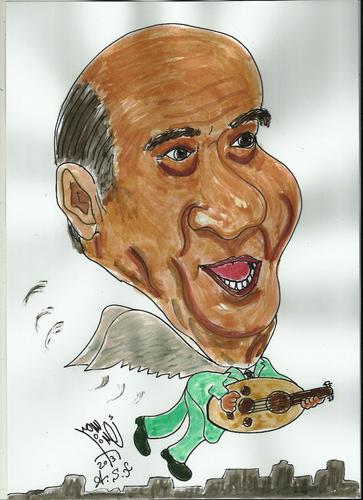 Cartoon: WADIE ELSAFY (medium) by AHMEDSAMIRFARID tagged ahmed,samir,farid,famous,caricature,cartoon,egypt,lebanon,wadie,elsafy,wadiy