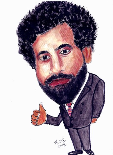 Cartoon: world cup 2018 (medium) by AHMEDSAMIRFARID tagged salah,ahmedsamirfarid,ahmed,samir,farid,mo,cartoon,caricature,egypt,worldcup,egyptair