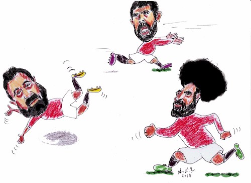 Cartoon: world cup 2018 (medium) by AHMEDSAMIRFARID tagged salah,ahmedsamirfarid,ahmed,samir,farid,mo,cartoon,caricature,egypt,worldcup,egyptair