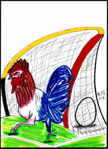 Cartoon: world cup 2018 (medium) by AHMEDSAMIRFARID tagged salah,ahmedsamirfarid,ahmed,samir,farid,mo,cartoon,trump,palestine,israel,egyptair,var,caricature,egypt,worldcup,france,belgium