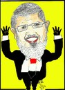 Cartoon: MORSY (small) by AHMEDSAMIRFARID tagged ahmed,samir,farid,cartoon,morsy,mursyegypt,revolution,mubarak,caricature,sleeping,walking,wife,husband