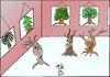 Cartoon: TREE EXHIBITION (small) by AHMEDSAMIRFARID tagged ahmed,samir,farid,tree,exhibition,egyptair,cartoon,caricature