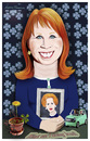 Cartoon: Annie Lööf. (small) by Maria Hamrin tagged karikatyr,centern,fyrklöver,almedalen,elbilar,cykel,thatcher,hatt,federley