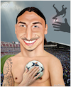 Cartoon: Zlatan did it again !! (small) by Maria Hamrin tagged caricature,cartoon,footballer,sticker,swedish,milan,sweden,national,team,ajax,juventus,barselona,guldbolln,helena,maximilian,vincent