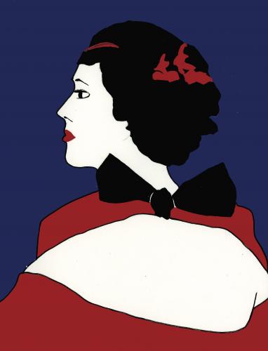 Cartoon: A Certain Nobility (medium) by Octavine Illustration tagged art,deco,nouveau,jazz,age,fashion,1920s,belle,epoque,flapper,1930s,hollywood