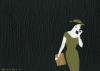 Cartoon: Just Waiting (small) by Octavine Illustration tagged art,deco,nouveau,jazz,age,fashion,1940s,belle,1930s,hollywood,bohemian,muse,portland,oregon