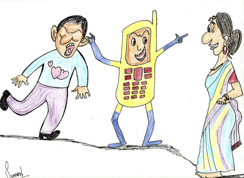 Cartoon: CONNECTIVITY (medium) by tsumankumar tagged relatioship