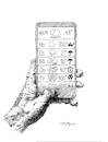 Cartoon: App okalypse (small) by Robert Hochstaedter tagged wetter,weather,klimawandel,climate,change,klima,umwelt