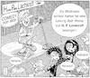 Cartoon: H. P. Lachkraft (small) by Oliver Gerke tagged lovecraft,humor,comedy,heavy,metal,punk,gothic,horror