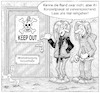Cartoon: KEEP OUT (small) by Oliver Gerke tagged heavy,metal,gefahrenschild,warnung,hard,rock
