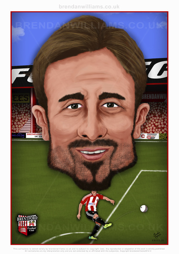 Cartoon: Brentford FC Caricatures (medium) by brendanw tagged art,football,williams,brendan,brendanwilliams,footballcaricatures,footy,caricatures,bees,button,bidwell,forshaw,odubajo,gray,andre,brentford,caricaturist