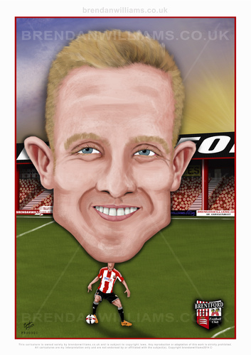 Cartoon: Brentford FC Caricatures (medium) by brendanw tagged art,football,williams,brendan,brendanwilliams,footballcaricatures,footy,caricatures,bees,button,bidwell,forshaw,odubajo,gray,andre,brentford,caricaturist