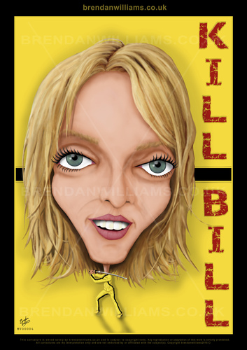 Cartoon: Movie Caricatures (medium) by brendanw tagged scarefaceprint,scarfaceposter,scarface,pacino,al,thurman,uma,bill,kill,killbill,brendanwilliams,sheffieldcaricaturist,sheffieldcaricature,caricature,sayhellotomylittlefriend