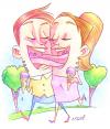 Cartoon: valentines (small) by ayoderock tagged valentines,namorados,kiss,beijo