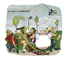 Cartoon: Biergarten (small) by Steffen Elbing tagged bier biergarten kneipe sommer angst