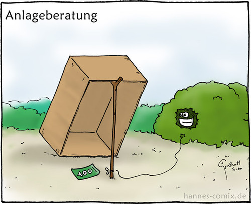 Cartoon: Anlageberatung (medium) by Hannes tagged anlageberatung,banken,finanzen,geld