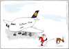 Cartoon: A380 Cargo (small) by Hannes tagged xmas,christmas,weihnachten,joyeuxnoel,a380,lufthansa,airbus,flugzeug,plane,avion,cargo,santa,weihnachtsmann,rentier,rendeer,rudolph,fracht