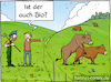Cartoon: Bio (small) by Hannes tagged bio,landwirt,bauer,kuh,weide,stier,fortpflanzung,landwirtschaft