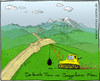 Cartoon: feuchter Traum (small) by Hannes tagged abbruch abrissbirne bagger bauarbeiter chinesicher mauer feuchter traum landschaft phantasie raupenbagger