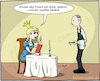 Cartoon: Froschkönig (small) by Hannes tagged froschkoenig,prinzessin,prinz,frosch,restaurant,kellner,ober,bestellung