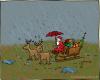 Cartoon: Klimawandel (small) by Hannes tagged klimawandel weihnachtsmann schlitten weihnachten rentiere regen