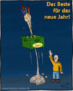 Cartoon: Prost Neues (small) by Hannes tagged neujahr,sylvester,bier,frohes,neues,raketen