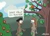 Cartoon: Adam (small) by LAHS tagged adam,eva,apfel,pimmel,glied,feigenblatt,paradies,erfinderisch,clever